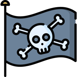 piraten vlag icoon