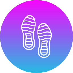 Shoe print icon