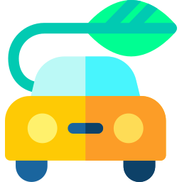 Eco car icon