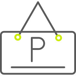 Parking sign icon