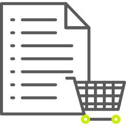 Shopping list icon