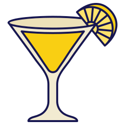 taça de martini citrus Ícone