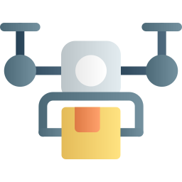 Drone delivery icon