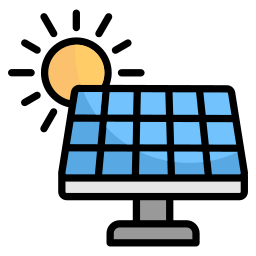 Solar panel icon