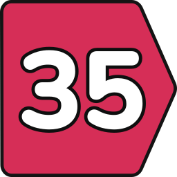 Thirty five icon