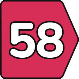 Fifty eight icon