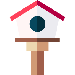 Bird house icon