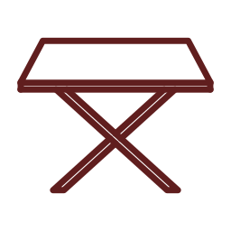 Folding table icon