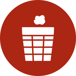 Trash bin icon