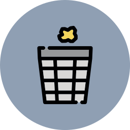 Trash bin icon