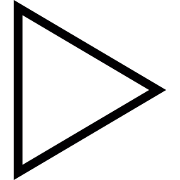 Triangular Play button icon