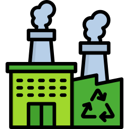 Recycling center icon