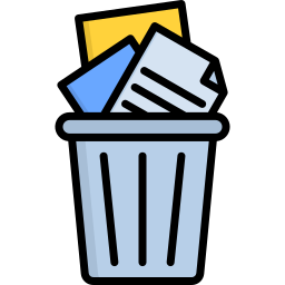 Paper bin icon