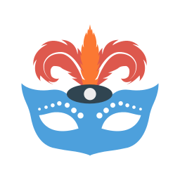 Carnival mask icon