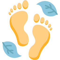 Carbon footprint icon