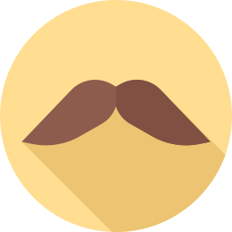 moustache Icône