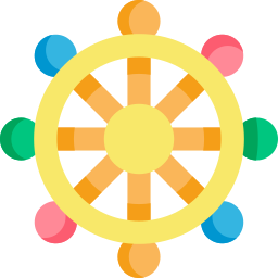 Dharma wheel icon