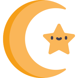 Crescent moon icon