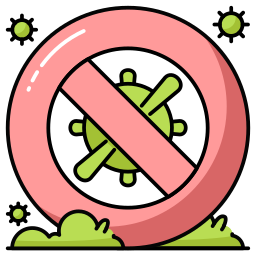 Stop virus icon