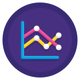 Line chart Ícone