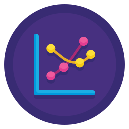 Line chart Ícone
