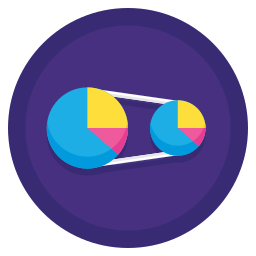 Gráfico de setores Ícone