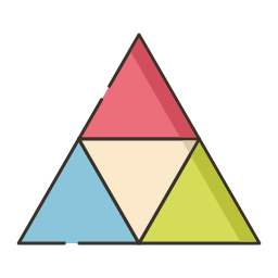 Pyramid chart icon