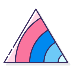 Pyramid chart icon