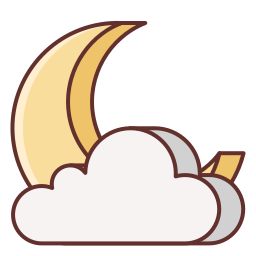 bewölkte nacht icon