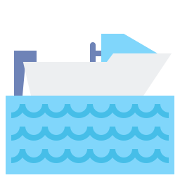 Speed boat icon