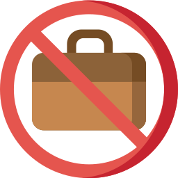 No bag icon