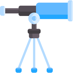 télescope Icône