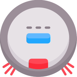 Robot vacuum cleaner icon