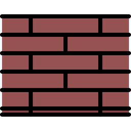 Brick wall icon