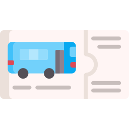 Bus ticket icon