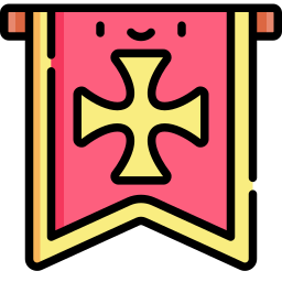 Heraldic flag icon