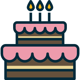 Birthday cake icon