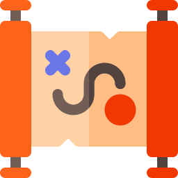 Treasure map icon