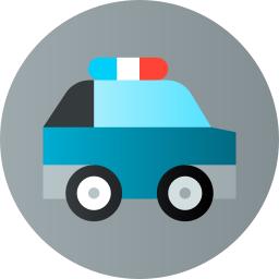 auto della polizia icona