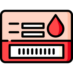 Blood donor card icon