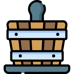 Wood bucket icon