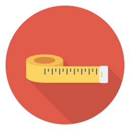 Measuring tape icon