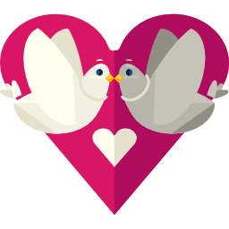 Love birds icon