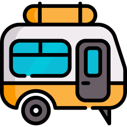 Camper van icon