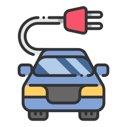 Electric car icon