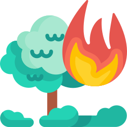 Forest fire icon