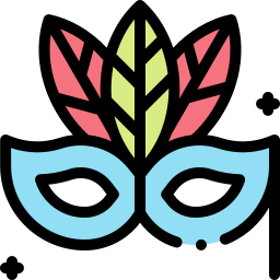 Carnival mask icon