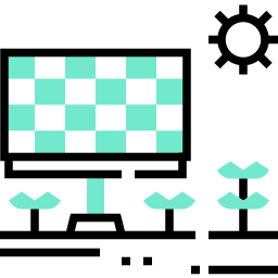 Solar cell icon