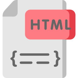 fichier html Icône