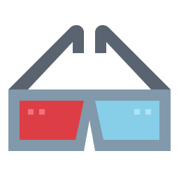 3d glasses icon